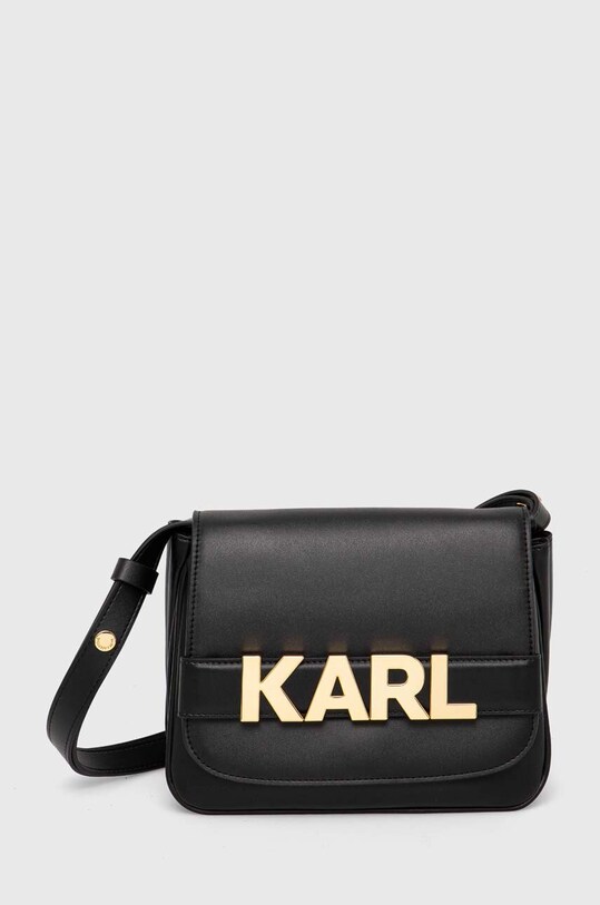 Karl Lagerfeld torebka nie mieści A4 czarny 236W3092