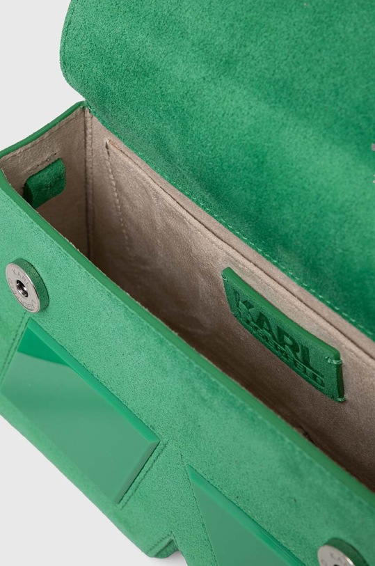Τσάντα σουέτ Karl Lagerfeld 236W3185 πράσινο