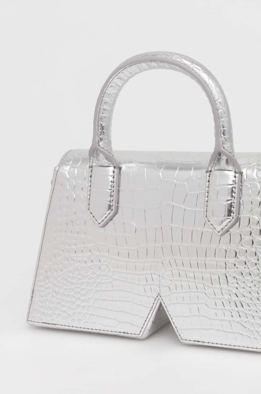 Δερμάτινη τσάντα Karl Lagerfeld ασημί 236W3187