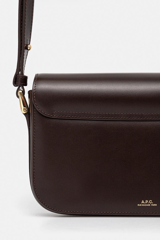 Аксесуари Шкіряна сумочка A.P.C. Sac Grace Shoulder PXBMW.F61615 коричневий