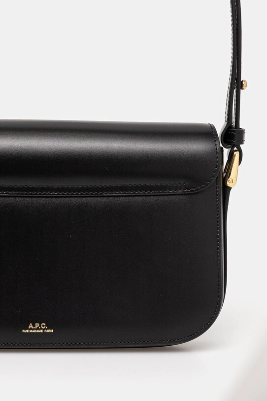 Αξεσουάρ Δερμάτινη τσάντα A.P.C. PXBMW.F61615 μαύρο