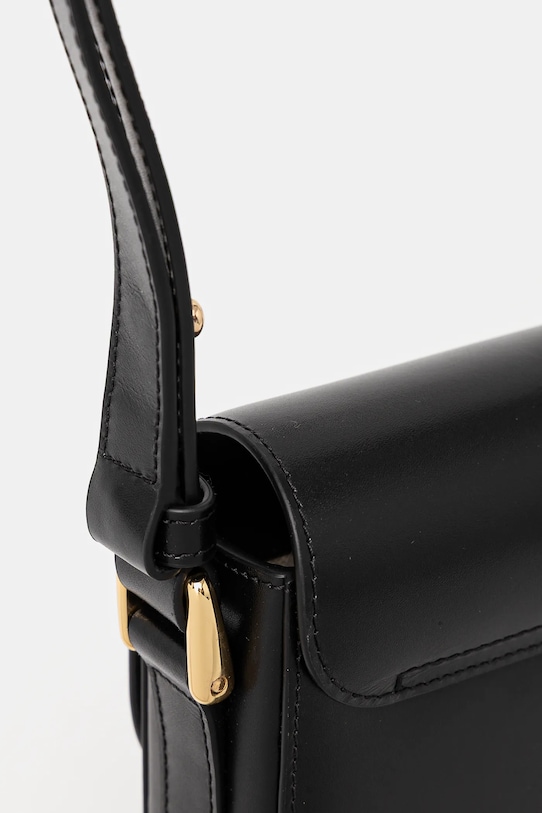 Δερμάτινη τσάντα A.P.C. μαύρο PXBMW.F61615