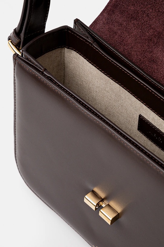 A.P.C. torebka skórzana PXBMW.F61412 brązowy