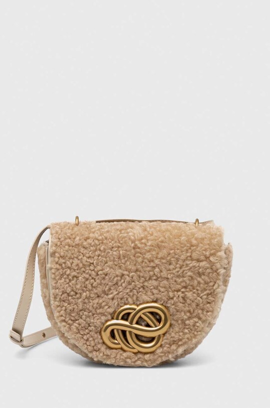 Vlnená taška By Malene Birger jednofarebný béžová Q72009003