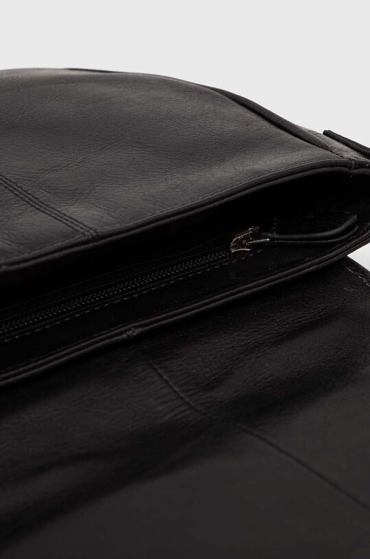 Δερμάτινη τσάντα Pepe Jeans PL031307.999 μαύρο