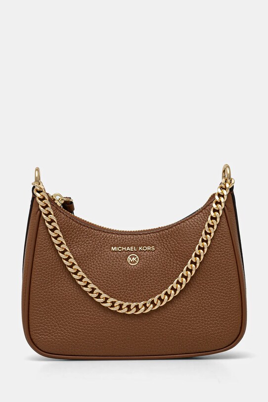 Шкіряна сумочка MICHAEL Michael Kors лицьова шкіра коричневий 32F3GT9C1L