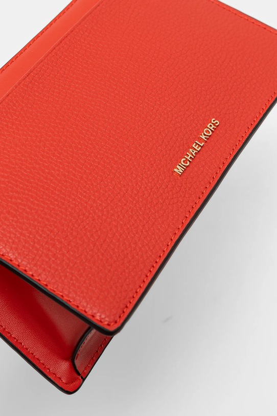 Kožená kabelka MICHAEL Michael Kors červená 32H3G8EC7L