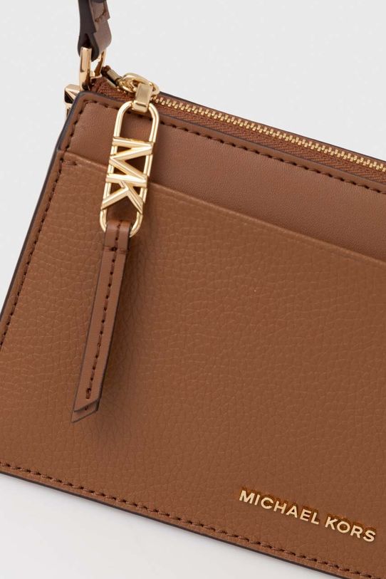 Kožená kabelka MICHAEL Michael Kors hnedá 32H3G8EC7L