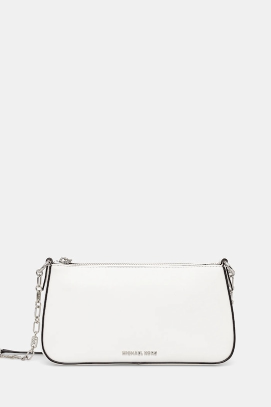 Kožená kabelka MICHAEL Michael Kors usňová koža biela 32H3S8EW6L