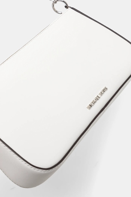 Kožená kabelka MICHAEL Michael Kors biela 32H3S8EW6L