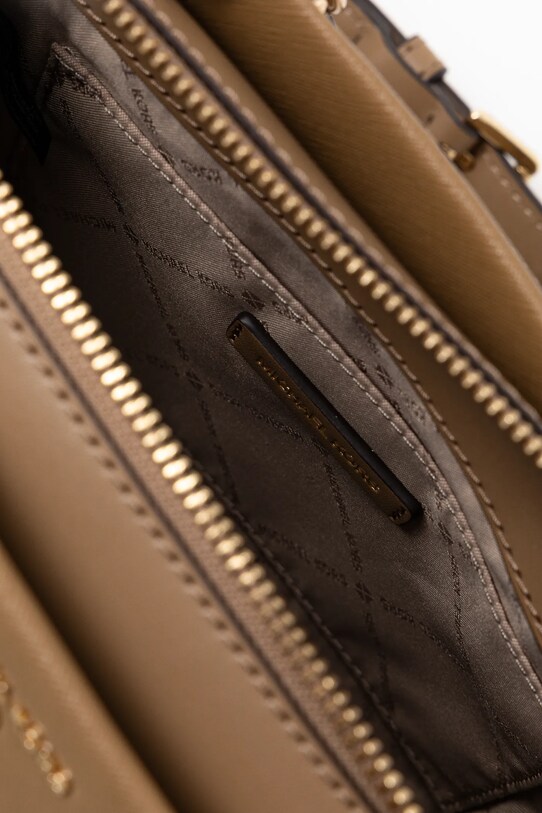 MICHAEL Michael Kors torebka skórzana 32S2G6AC1L beżowy