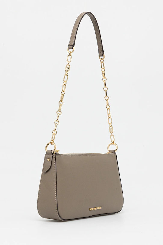 Kožená kabelka MICHAEL Michael Kors 32H3G8EW6L béžová SS25