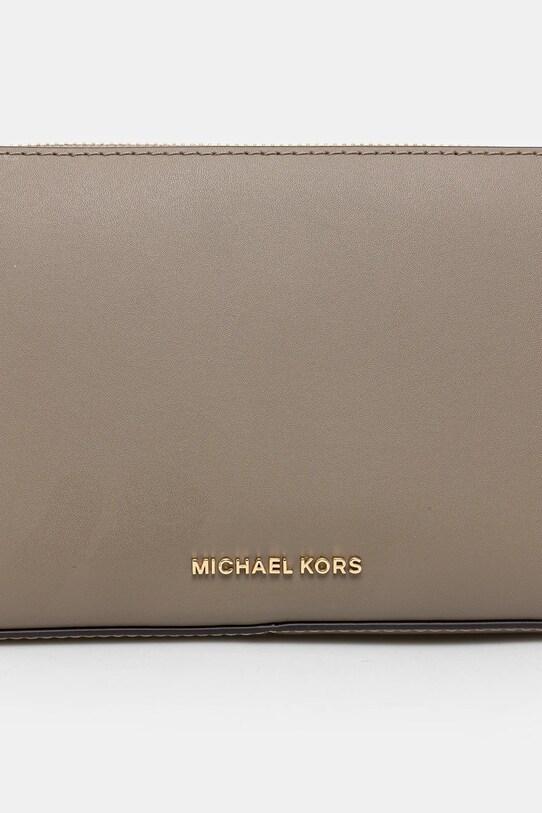 Kožená kabelka MICHAEL Michael Kors béžová 32H3G8EW6L