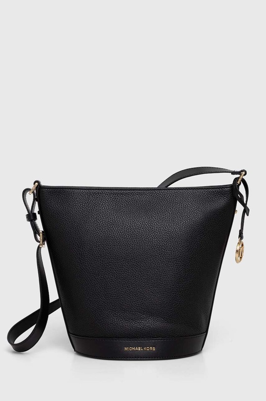 Шкіряна сумочка MICHAEL Michael Kors лицьова шкіра чорний 30R4G10M6L