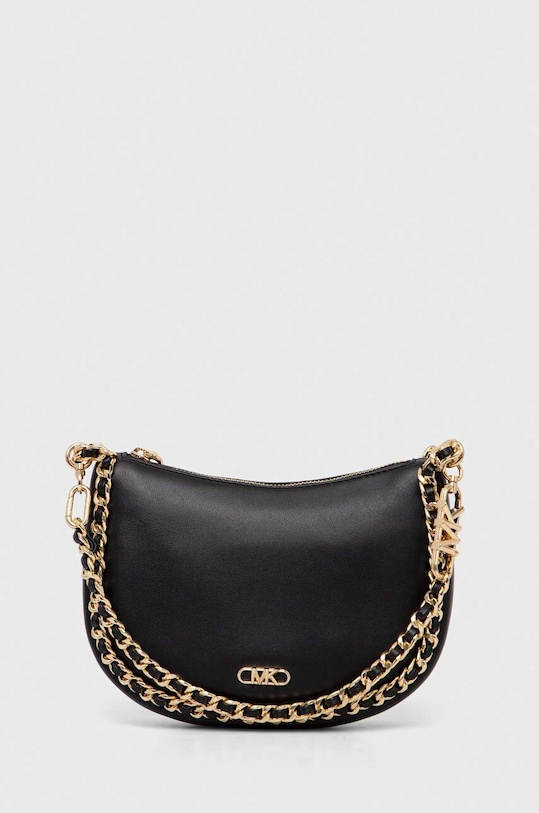 Kožená kabelka MICHAEL Michael Kors přírodní kůže černá 32R4G8NC1U