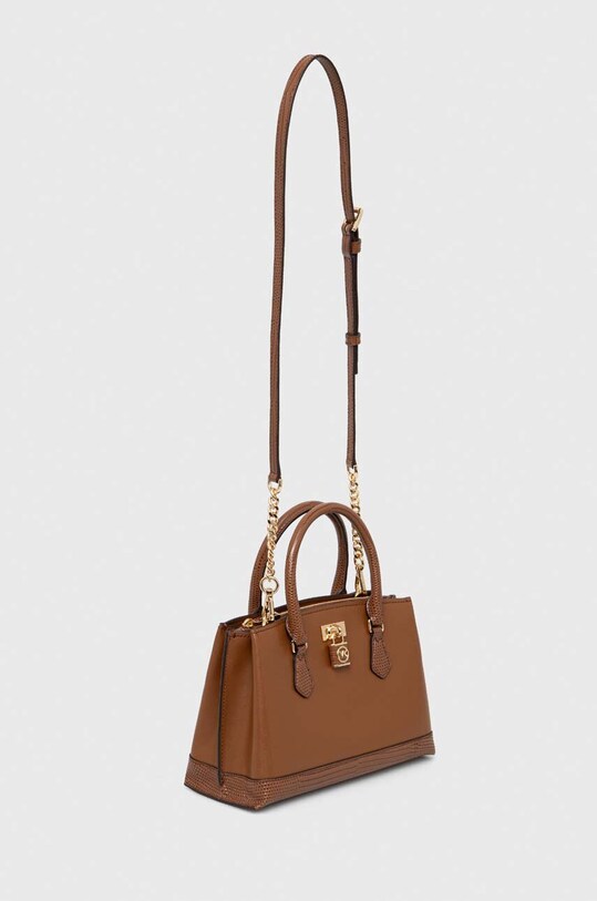 MICHAEL Michael Kors torebka skórzana 30R4GR0S1Y brązowy SS24