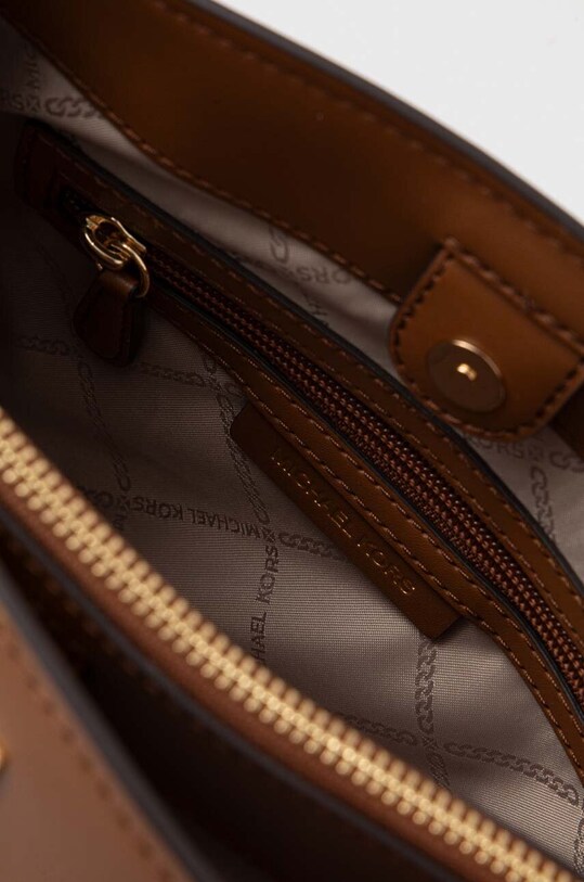 MICHAEL Michael Kors torebka skórzana 30R4GR0S1Y brązowy
