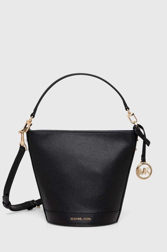 Δερμάτινη τσάντα MICHAEL Michael Kors λείο δέρμα μαύρο 32R4G10C5L