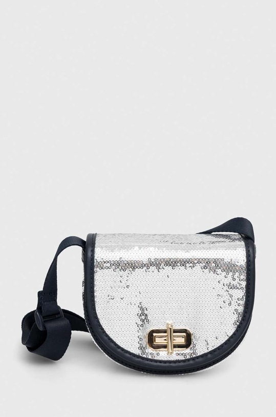 Tommy Hilfiger torebka dziecięca tekstylny srebrny AW0AW15626.9BYX