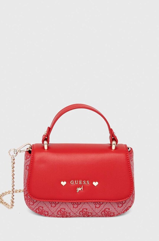 Παιδική τσάντα Guess λείο δέρμα κόκκινο J3GZ17.WFEN0.9BYX