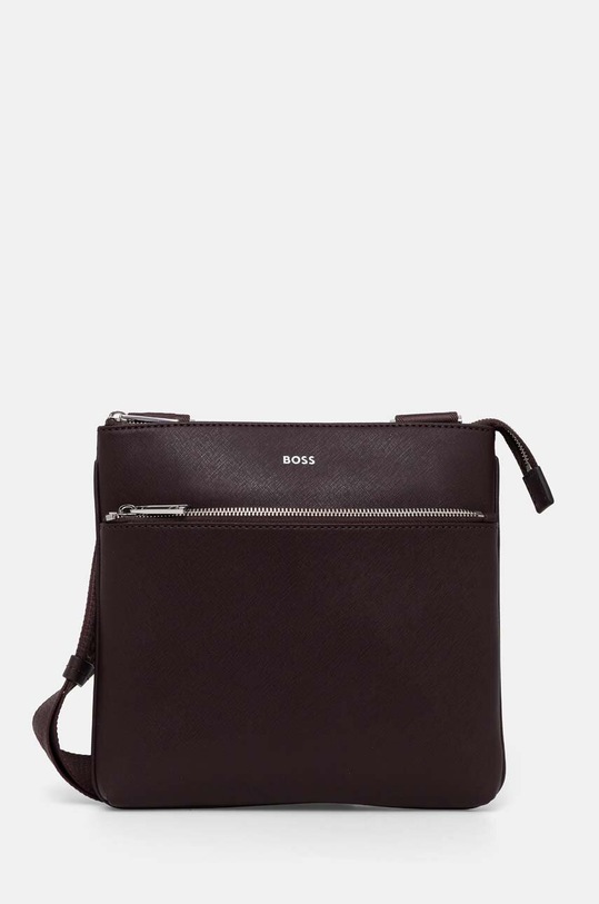 BOSS borseta de piele uni violet 50483567