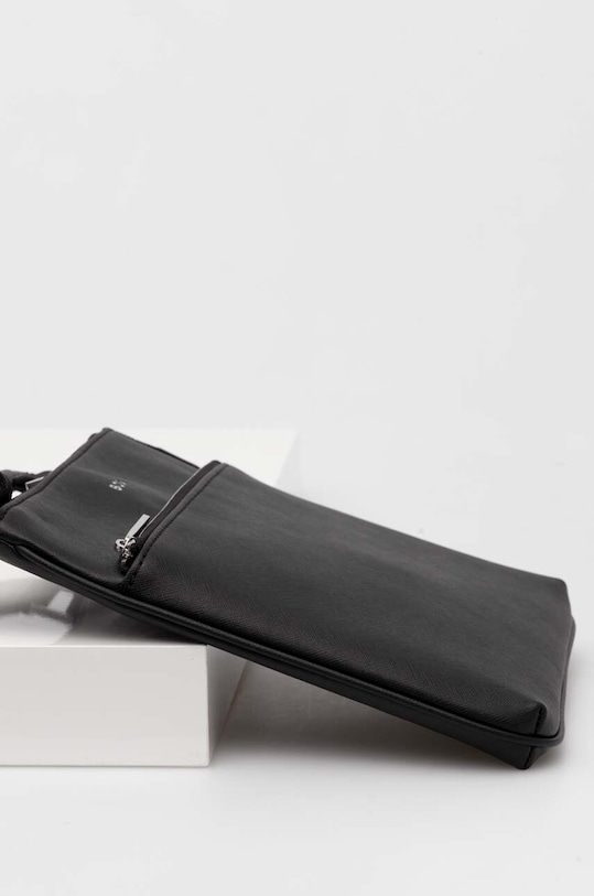 Кожена чанта през рамо BOSS 50483567 черен AW24