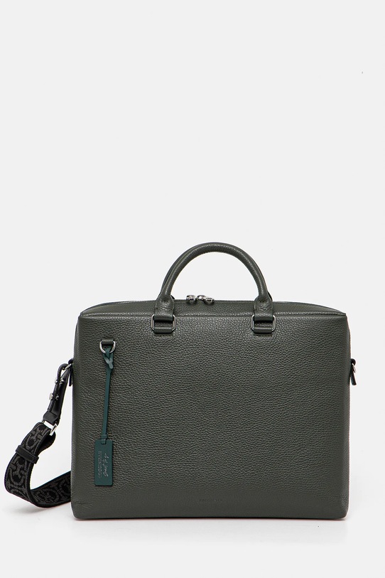 Coccinelle borsa custodia porta pc in pelle pelle fiore verde E1.MUK.91.01.01