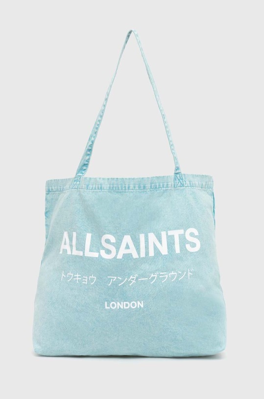 AllSaints torba bawełniana mieści A4 niebieski MB530Y