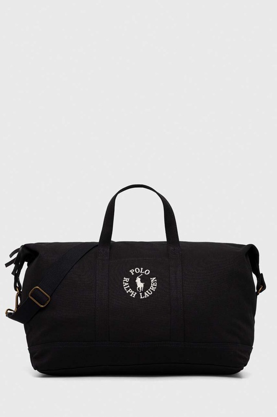 Τσάντα Polo Ralph Lauren υφασμάτινο μαύρο 405898193