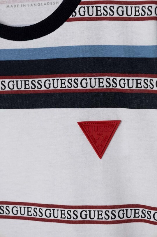 Chłopiec Guess t-shirt bawełniany dziecięcy L3YI39.K8HM4.9BYX biały