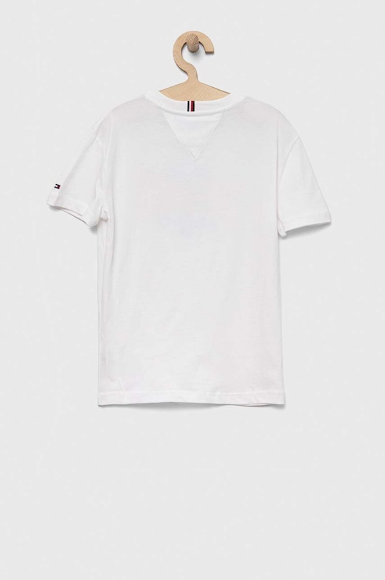 Tommy Hilfiger t-shirt bawełniany dziecięcy KB0KB08323.74.122.9BYX biały AW23