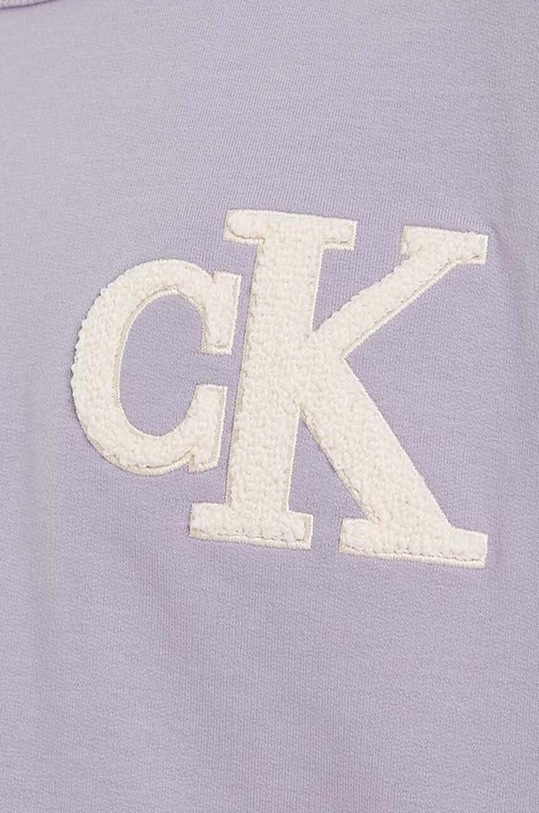 Calvin Klein Jeans t-shirt bawełniany dziecięcy fioletowy IB0IB01729.9BYX