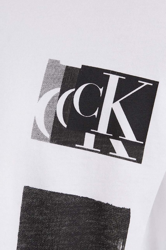 Detské bavlnené tričko Calvin Klein Jeans biela IB0IB01767.9BYX