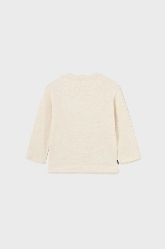 Mayoral longsleeve bawełniany niemowlęcy 2025.3G.Baby.9BYX beżowy AW23