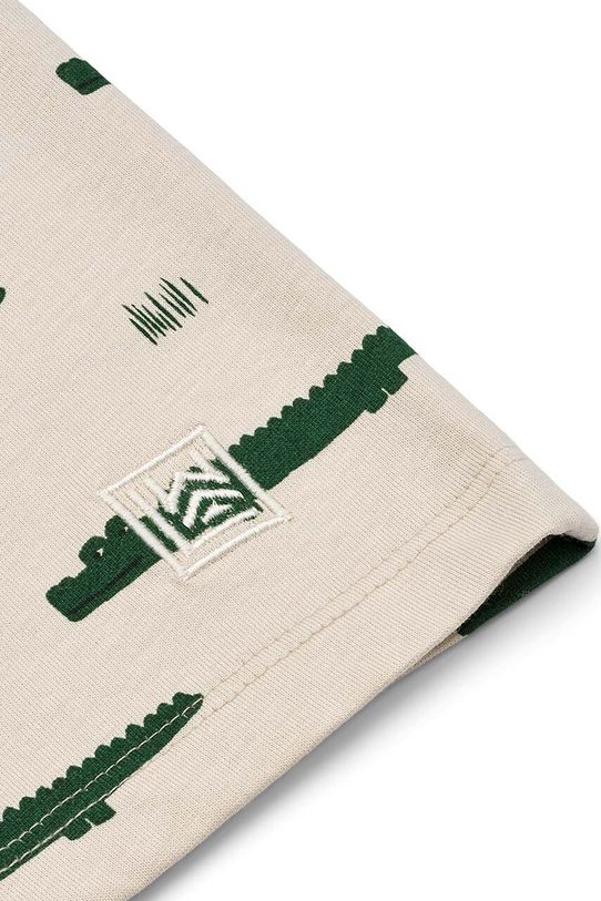 Детская хлопковая футболка Liewood LW15385 бежевый