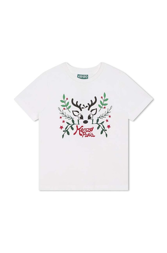Dětské bavlněné tričko Kenzo Kids K25883.114.150 béžová AW23