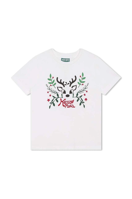 Дитяча бавовняна футболка Kenzo Kids K25883.114.150 бежевий AW23