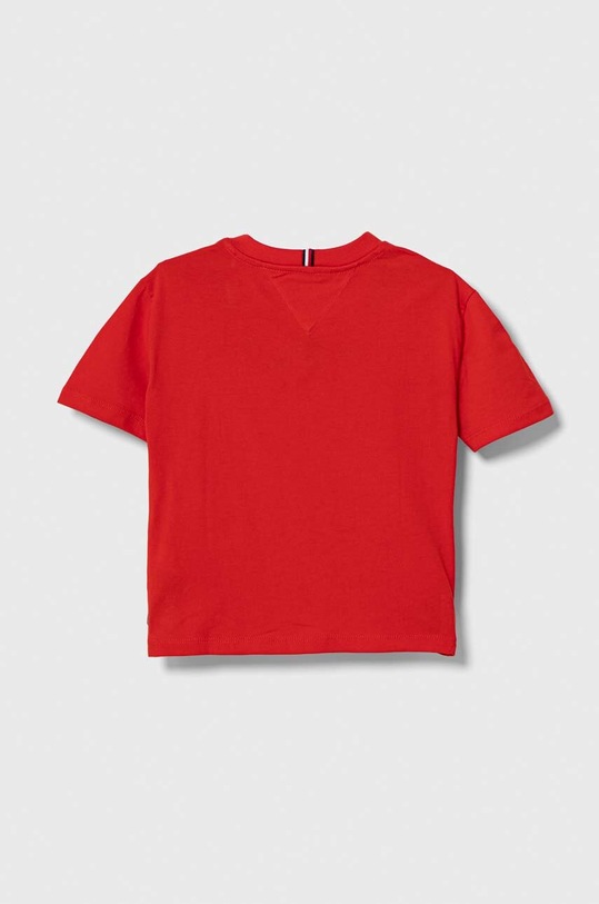 Tommy Hilfiger t-shirt bawełniany dziecięcy KB0KB08575.74.122.9BYX czerwony AW23