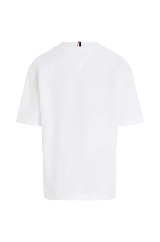Chłopiec Tommy Hilfiger t-shirt bawełniany dziecięcy KB0KB08580.128.176.9BYX biały