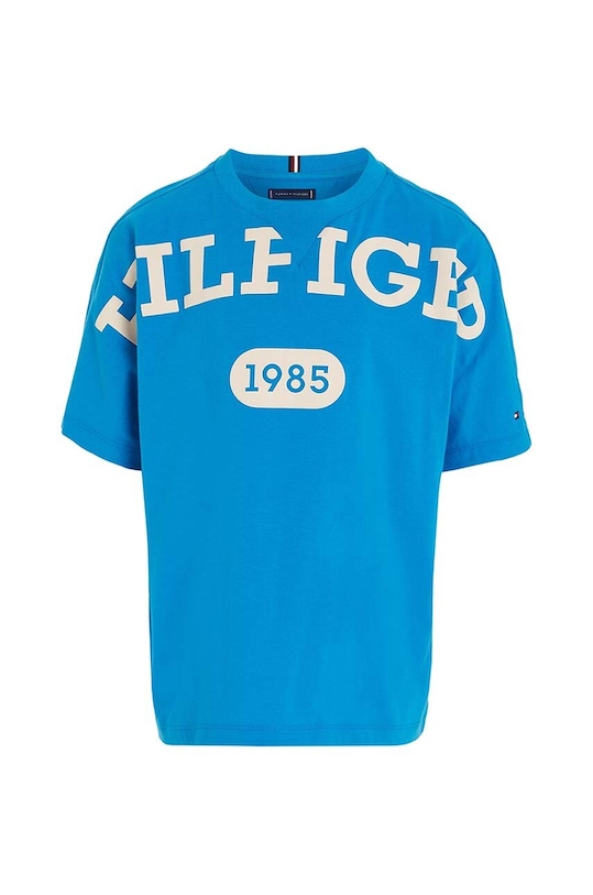 Tommy Hilfiger t-shirt bawełniany dziecięcy KB0KB08550.128.176.9BYX niebieski AW23