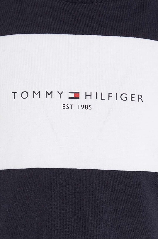 Tommy Hilfiger t-shirt bawełniany dziecięcy granatowy KB0KB08552.128.176.9BYX