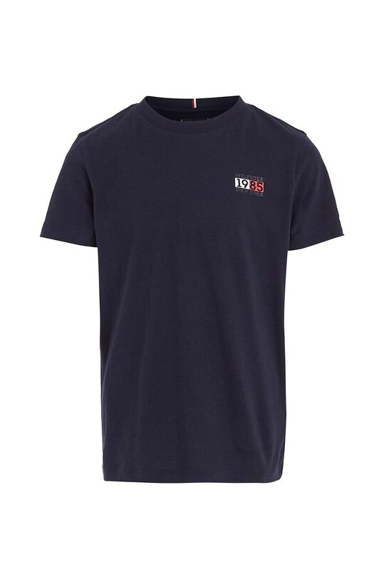 Tommy Hilfiger t-shirt bawełniany dziecięcy KB0KB08626.128.176.9BYX granatowy AW23
