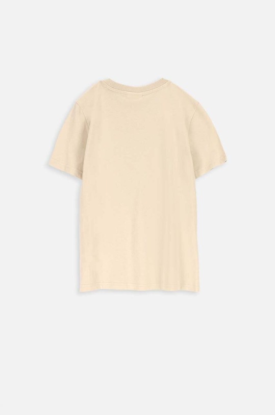 Coccodrillo t-shirt bawełniany dziecięcy ZC3143203VBB beżowy AW23