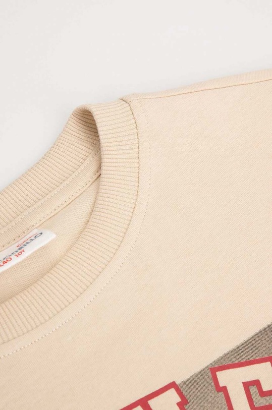 Chłopiec Coccodrillo t-shirt bawełniany dziecięcy ZC3143203VBB beżowy