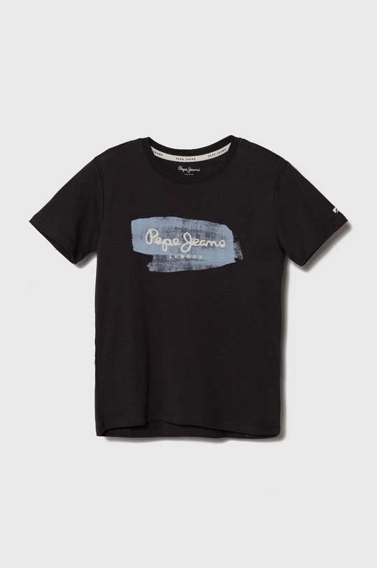 Pepe Jeans t-shirt bawełniany dziecięcy nadruk szary PB503731