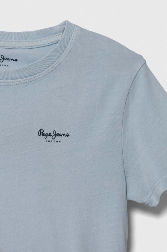 Chłopiec Pepe Jeans t-shirt bawełniany dziecięcy PB503604 niebieski