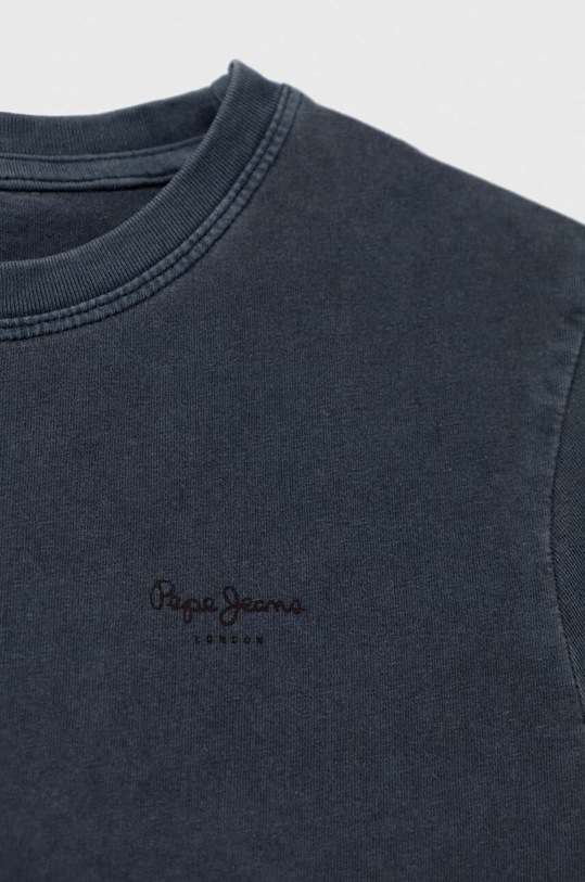 Chłopiec Pepe Jeans t-shirt bawełniany dziecięcy PB503604 granatowy