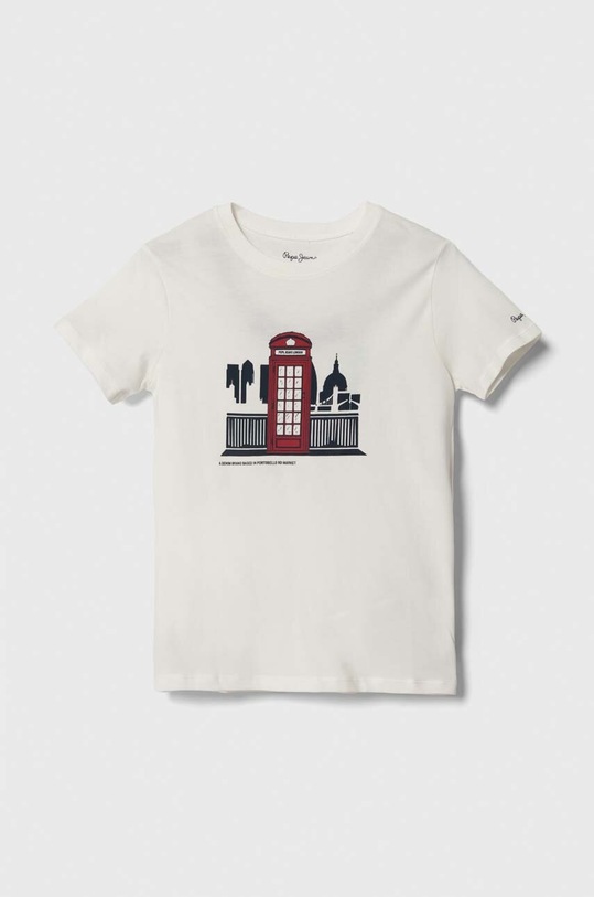 Детска тениска Pepe Jeans овално бял PB503727