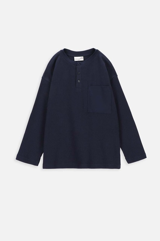 Coccodrillo longsleeve bawełniany dziecięcy bawełna granatowy ZC3143103ATK