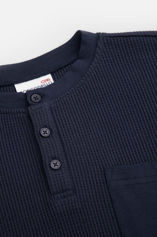 Chłopiec Coccodrillo longsleeve bawełniany dziecięcy ZC3143103ATK granatowy